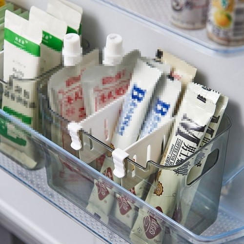 可调节冰箱分隔板厨房侧门分割收纳神器分隔片组合挡板整理分格板