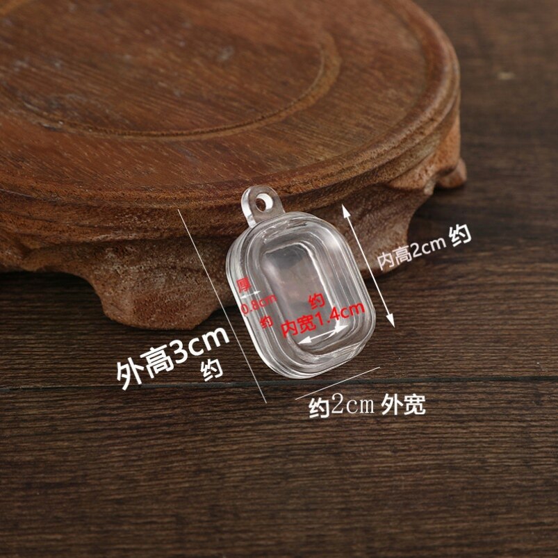 结缘透明符管空壳嘎乌盒吊坠挂件空心小瓶子饰品可打开舍利瓶项链