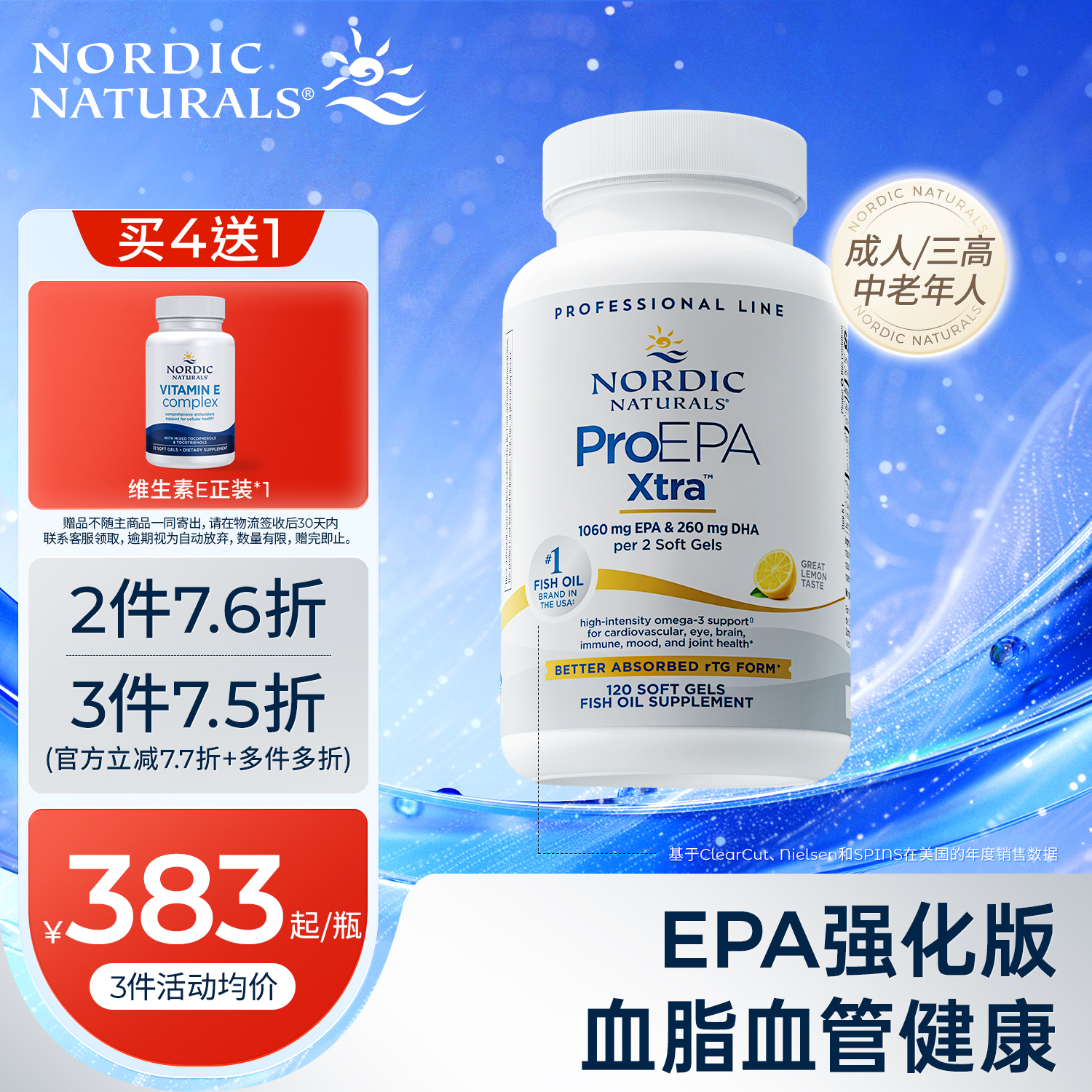 挪威小鱼高纯度EPA鱼油加强版