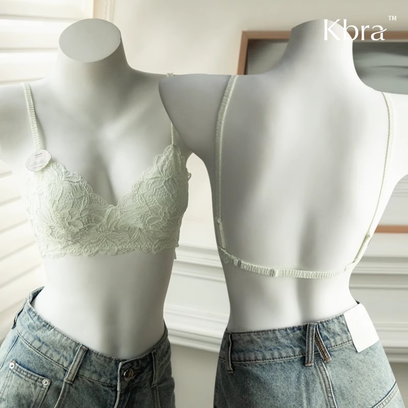 法式蕾丝美背内衣女夏季薄款