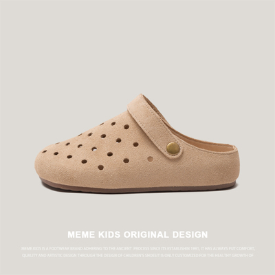 儿童透气洞洞鞋包头半凉鞋