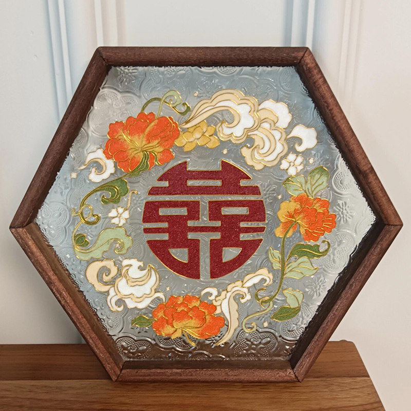 掐丝珐琅托盘结婚礼物手工自制diy礼物新婚送新人新娘姐姐年轻人