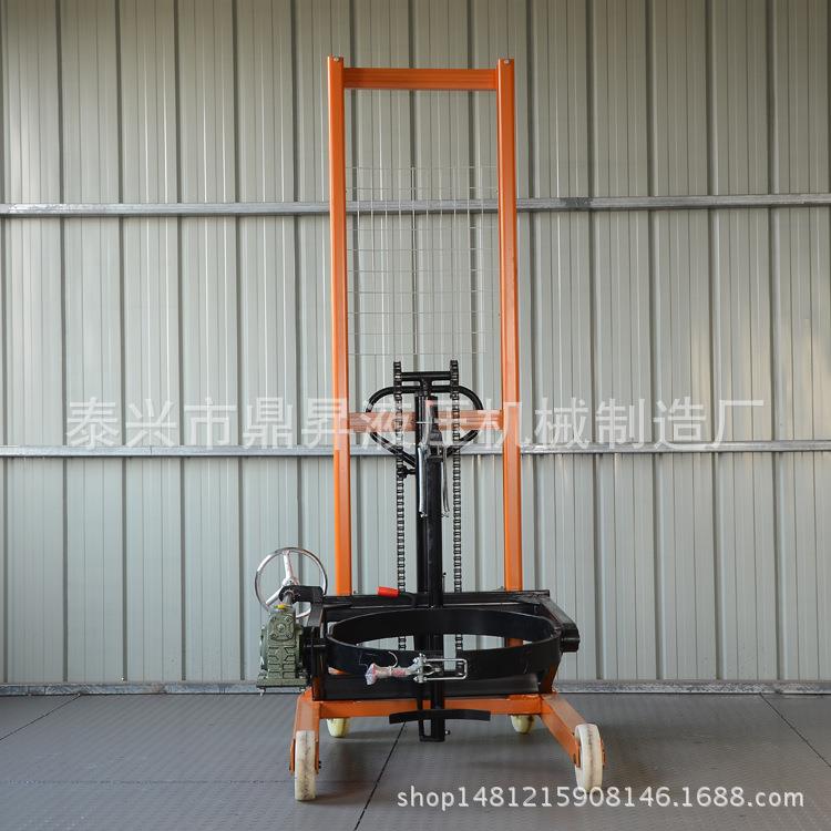 手动液压圆桶油桶车堆高车半电动油桶翻转车倾倒车