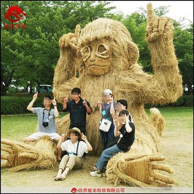 大型稻草雕塑厂家农耕文化展品甘肃农民丰收节策划公司