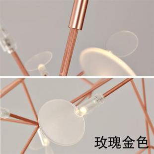 北欧萤火虫吊灯客厅灯现代简约设计师风格 创意卧室餐厅灯具