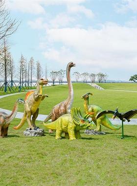 玻璃钢仿真恐龙模型霸王龙雕塑户外景区公园林游乐园主题大型摆件