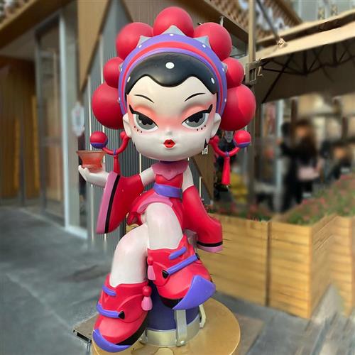 玻璃钢卡通雕塑来图定制做公仔动漫吉祥物户外游乐场景观美陈摆件