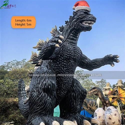 仿真怪兽来图定制自贡工厂直销哥斯拉大战金刚电影同款雕塑模型
