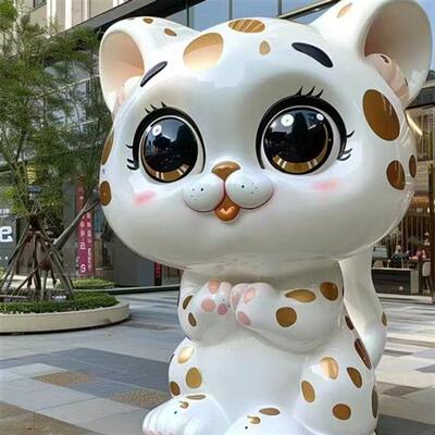 源头工厂玻璃钢卡通IP形象雕塑商场美陈户外网红打卡公仔摆件