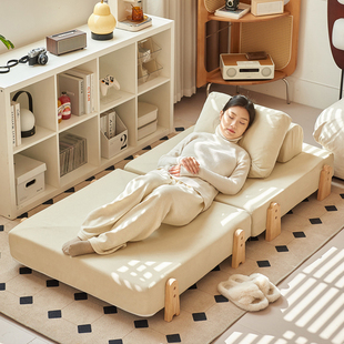 速发懒人沙发单狗可躺可睡卧室小沙发榻边榻床米人类人窝双人靠背