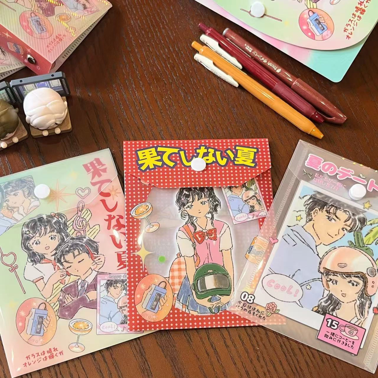 芒狗mangoo&空空鼠 原创贴纸胶带收纳袋a6文件夹收纳夹本册收纳