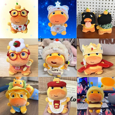10CM正版水豚噜噜挂件玩偶公仔可爱包包书包毛绒玩具挂饰生日礼物