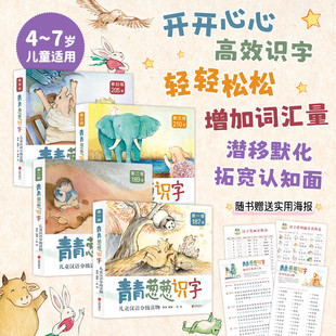 青青葱葱识字儿童汉语分级读物全四级 幼儿学龄前识字书儿童早教书认字书籍绘本4-7岁 自主阅读学龄前识字书早教书认字书绘本