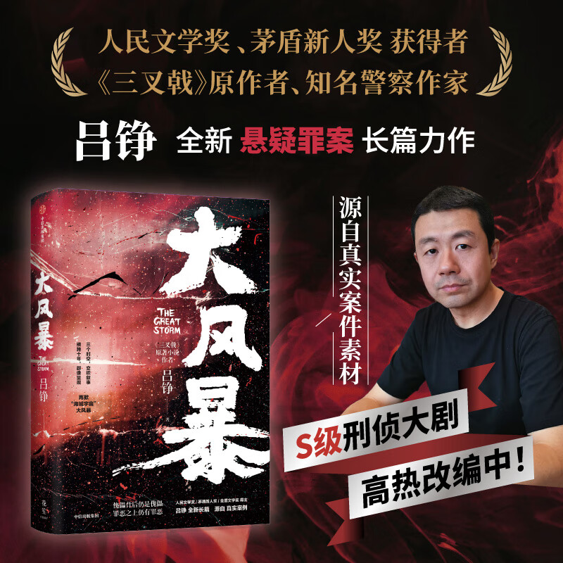 大风暴 吕铮著 人民文学奖作者 三叉戟 源自真实案件素材 长篇力作