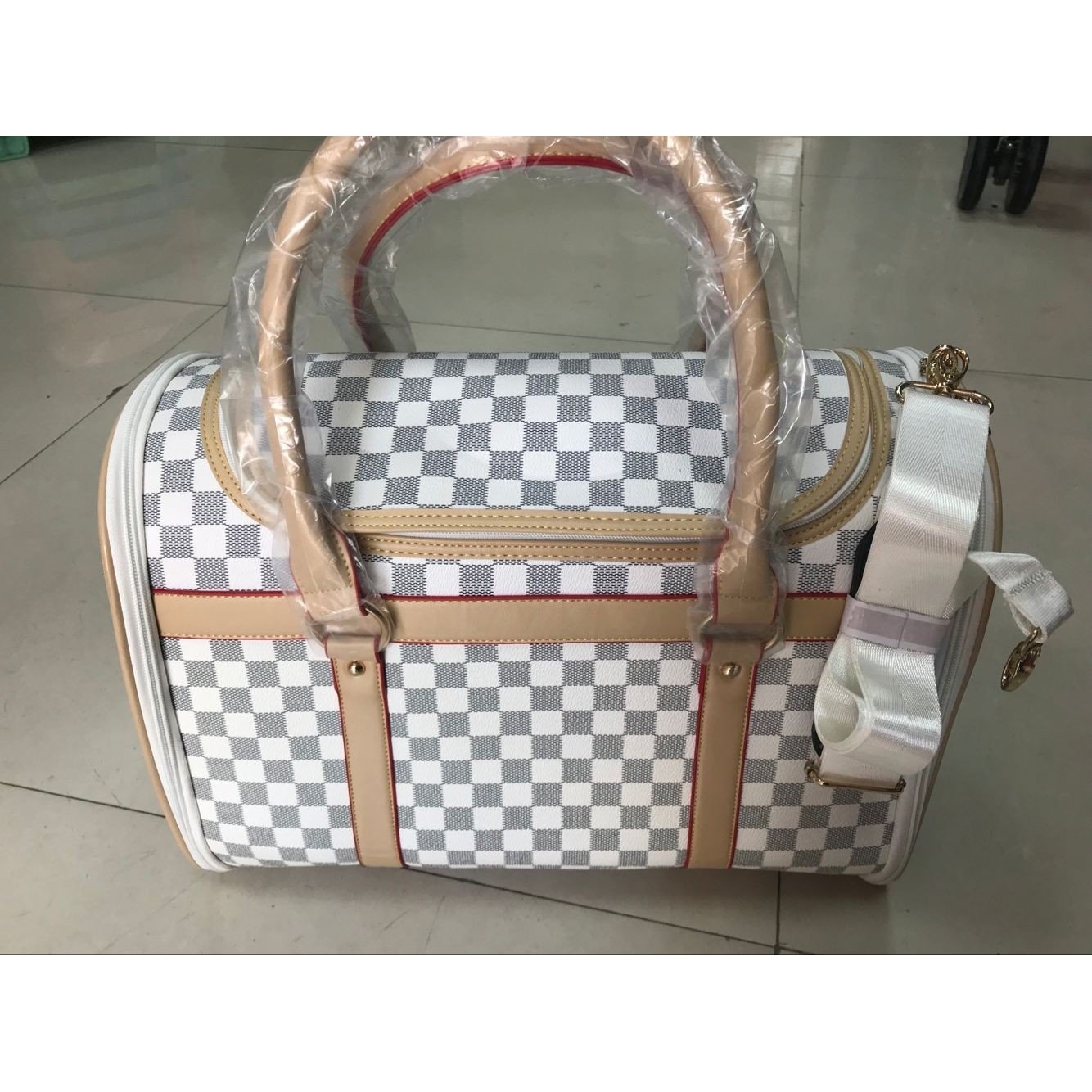 压花宠物包压花可斜挎大号狗狗包外出便携狗包猫包博美贵宾用,收纳整理,包包内胆包,淘宝优惠券,粉丝福利购,淘宝优惠卷