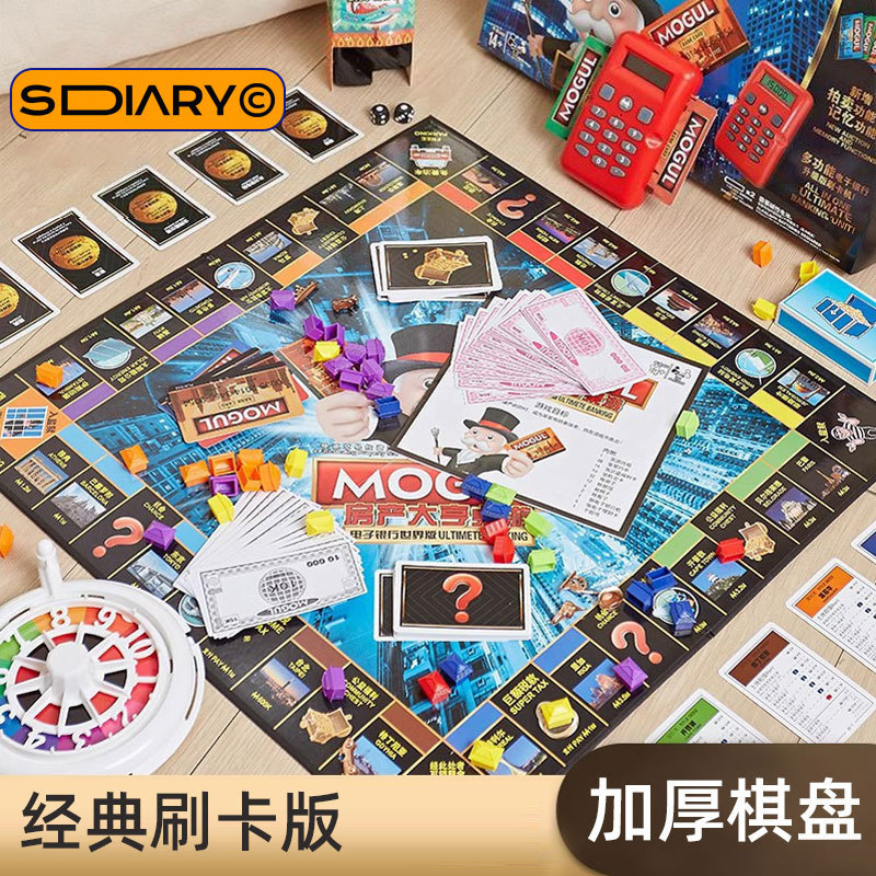 Подлинная большая настольная игра Rich Man World Tour Deluxe Edition, игра в шахматы, китайский детский подарок на день рождения, развивающие игрушки Изображение 1