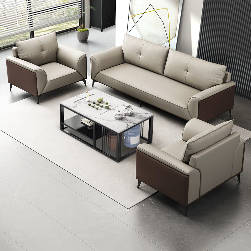 真皮办公沙发茶几组合商务咸闲鱼二手家具旧货市场捡漏清仓免运费