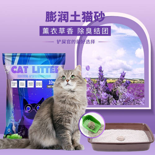 猫砂40斤装除臭大颗粒清香低粉尘膨润土猫砂特价猫咪用品5kg猫沙
