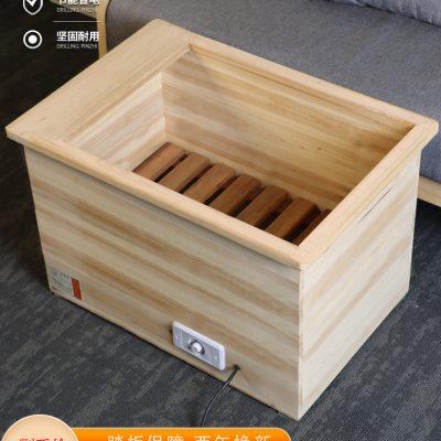 实木电火桶取暖器家用电火盆烤火箱烤火炉暖脚器 烘衣机多用包邮