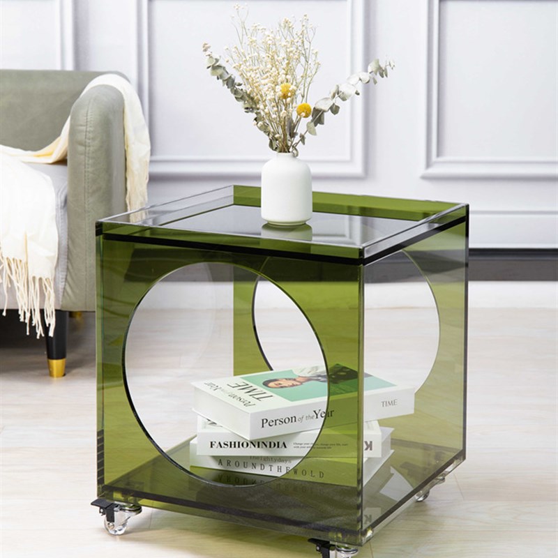 亚克力家居沙发边几小角几可移动小茶几储物收纳小边柜床头