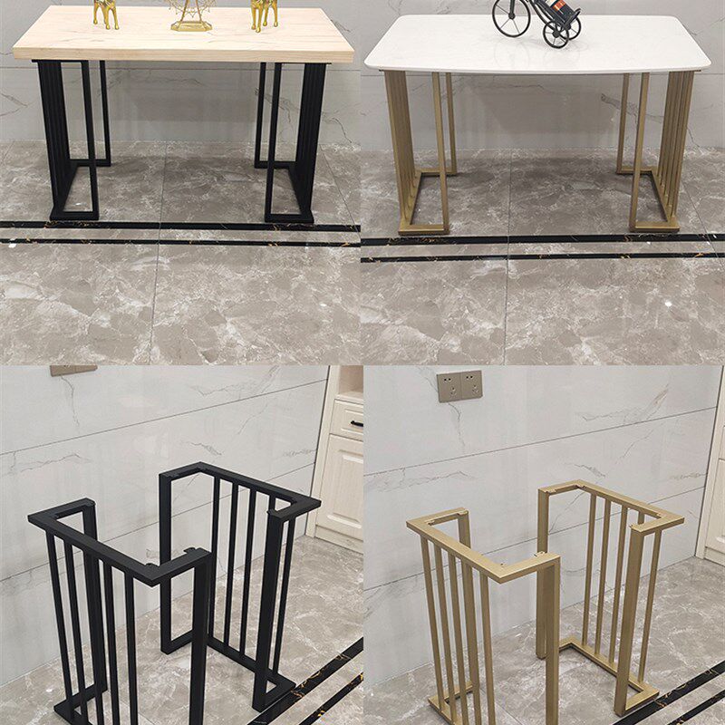 定制铁艺桌腿岩板桌脚实木办公桌腿桌架支架茶几餐桌脚会议可调节