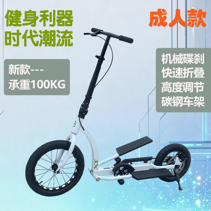 双翼脚踏车成人代步车青少年娱乐健身自行车运动器材折叠车