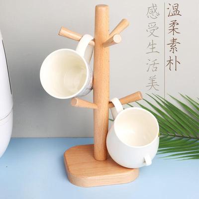 玻璃水杯架木质杯架家用杯子置物架倒挂杯子架收纳架水杯架子挂架