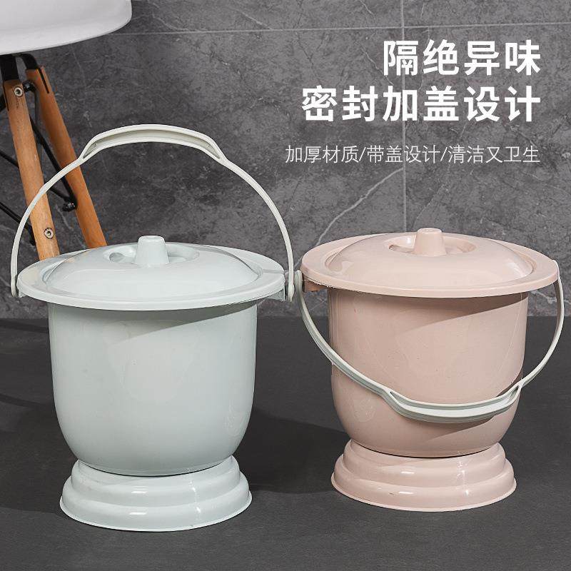 痰盂坐便器女高脚尿桶大人加厚尿盆带盖防臭家用起夜老人卧室,家装主材,卫浴置物架,淘宝优惠券,粉丝福利购,淘宝优惠卷