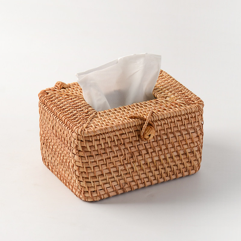 oakliving东南亚风手工藤编纸巾盒家用办公桌客厅餐巾抽纸纸巾盒,收纳整理,纸巾盒,淘宝优惠券,粉丝福利购,淘宝优惠卷