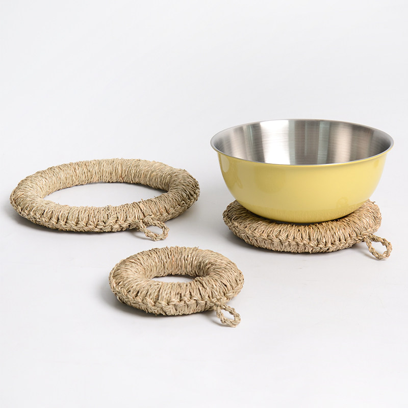 oakliving天然海草家用厨房餐桌锅垫防烫防滑隔热餐垫手工编织,餐饮具,餐垫,淘宝优惠券,粉丝福利购,淘宝优惠卷