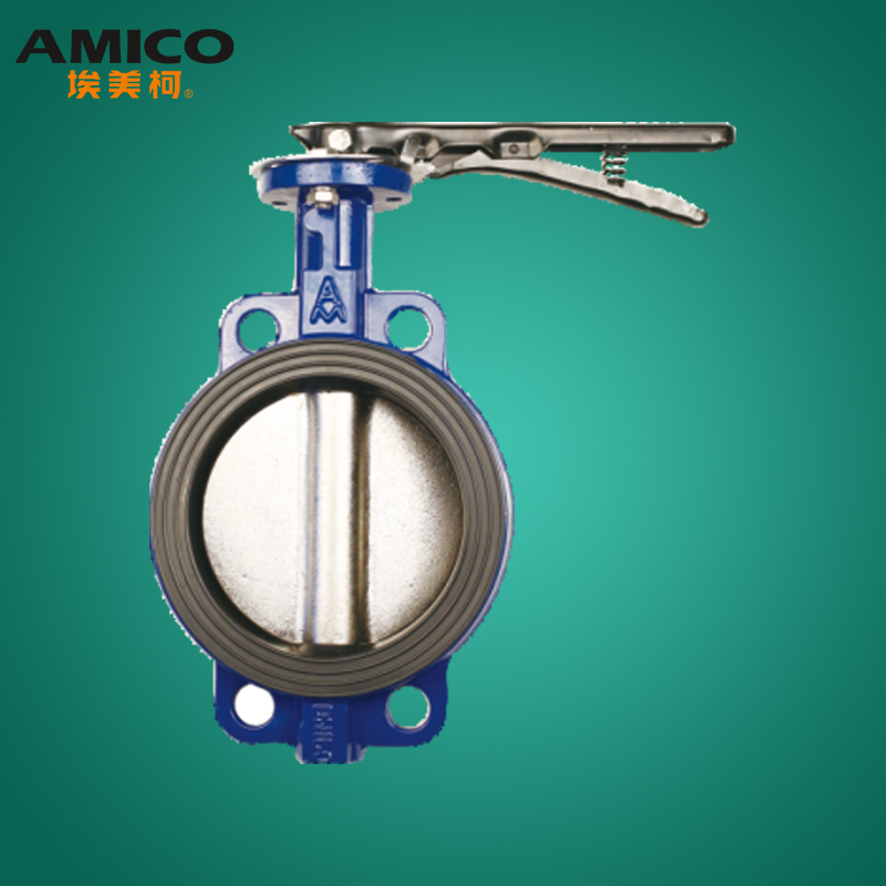 正品埃美柯无销蝶阀手动D71X