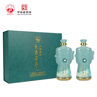 谢村桥630ml礼盒装大古石峁小米黄酒半甜型12度