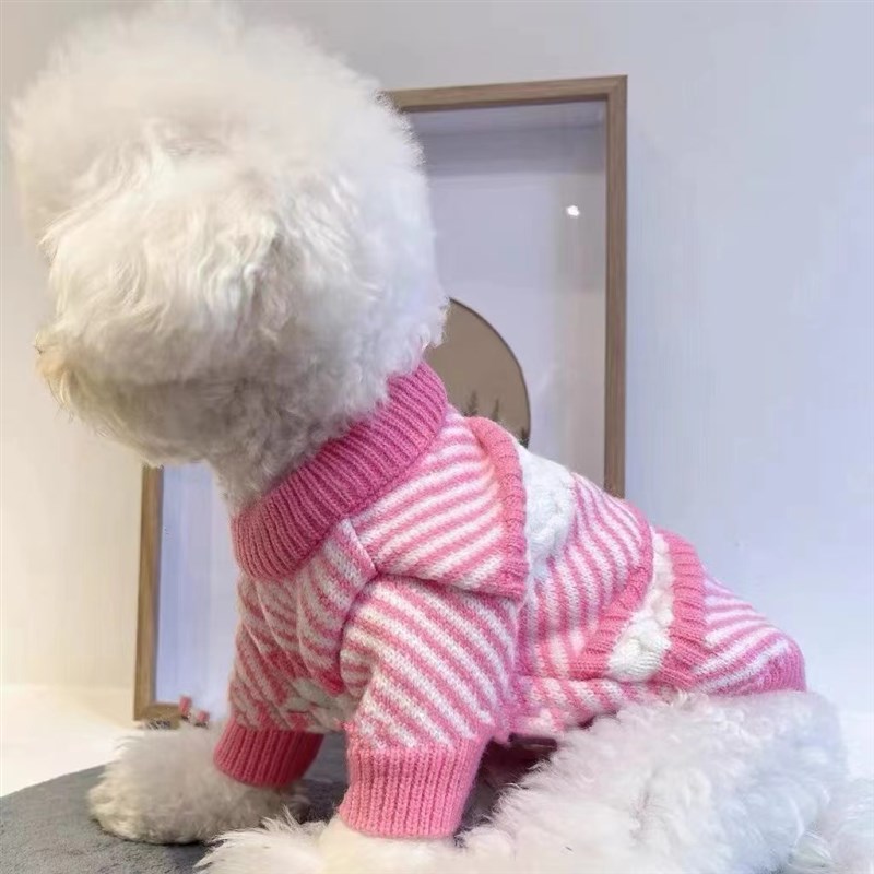 速发2基22秋冬新款纳服毛衣比熊泰迪雪衣瑞柯0法斗狗加厚毛衣