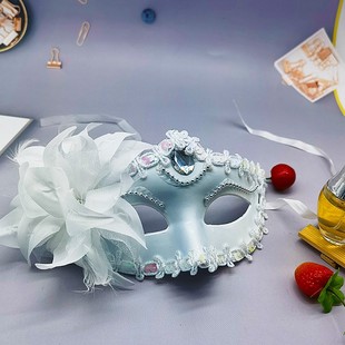 速发成人演童款半脸公主圣节面具古风表演出对舞台儿派道具