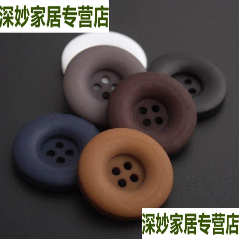 现货哑光秋c冬土黄色毛呢大衣卡其色风衣树脂钮扣百搭四眼酒红色