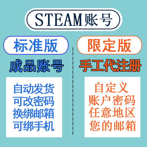 steam账户创建自己的初始邮箱