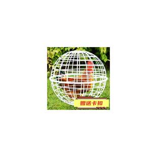 网红走地鸡笼子塑料球形鸡笼圆形兔笼可滚动风景区走动觅食散养鸡