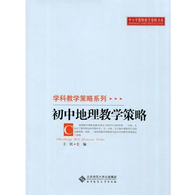 王民 主编初中地理教学策略（正版旧书包邮）北京师范大学出版社9787303107223