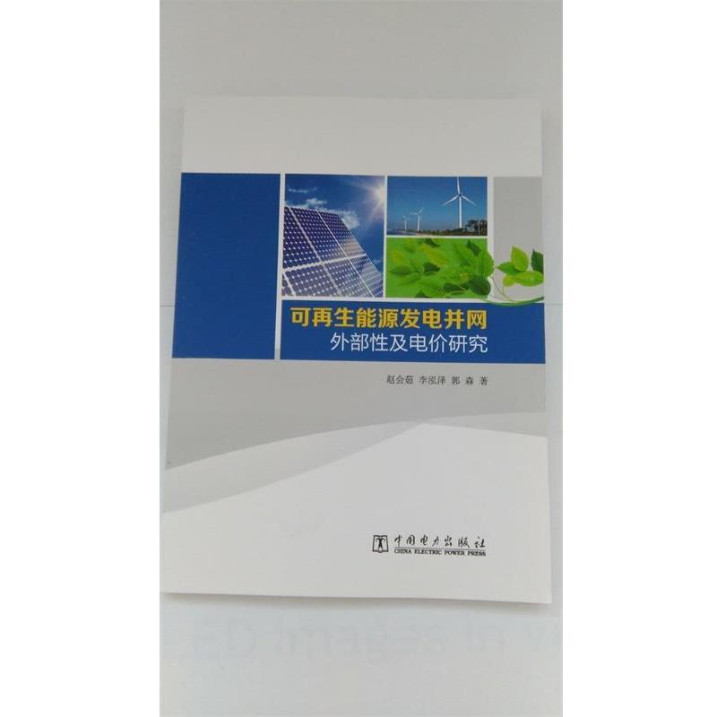 赵会茹,李泓泽,郭森可再生能源发电并网外部性及电价研究（正版旧书包邮）中国电力出版社9787512391338