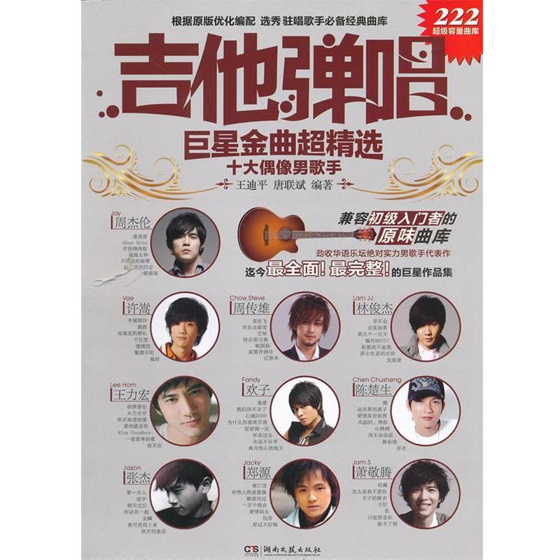 王迪平,唐联斌　编著吉他弹唱巨星金曲超精选-十大偶像男歌手（正版旧书包邮）湖南文艺出版社9787540455743