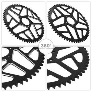 适用虬龙轻蜂Ron S/X 7075越野电动车改装58齿62齿后牙盘链轮链盘