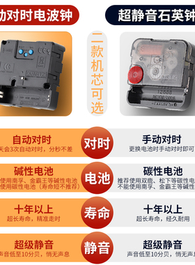 新中式挂钟葫芦福禄寿家用客厅钟表创意高级感装饰表挂墙自动对时