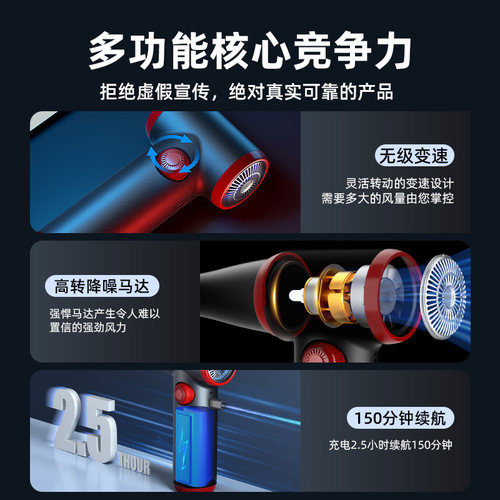 OPOLAR无线吹尘吸尘器 电动多肉吹水神器 电脑机箱清灰工具
