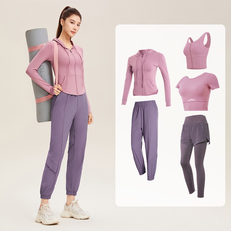 秋冬新款瑜伽服套装专业休闲健身