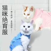 猫咪绝育服母猫断奶服术后防舔服春夏薄款 四脚猫咪宠物衣服 透气