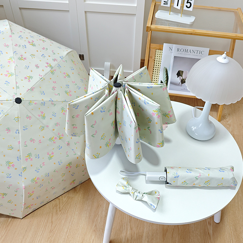 小巧自动加厚防风加固便携折叠雨伞晴雨两用女太阳伞防晒防紫外线