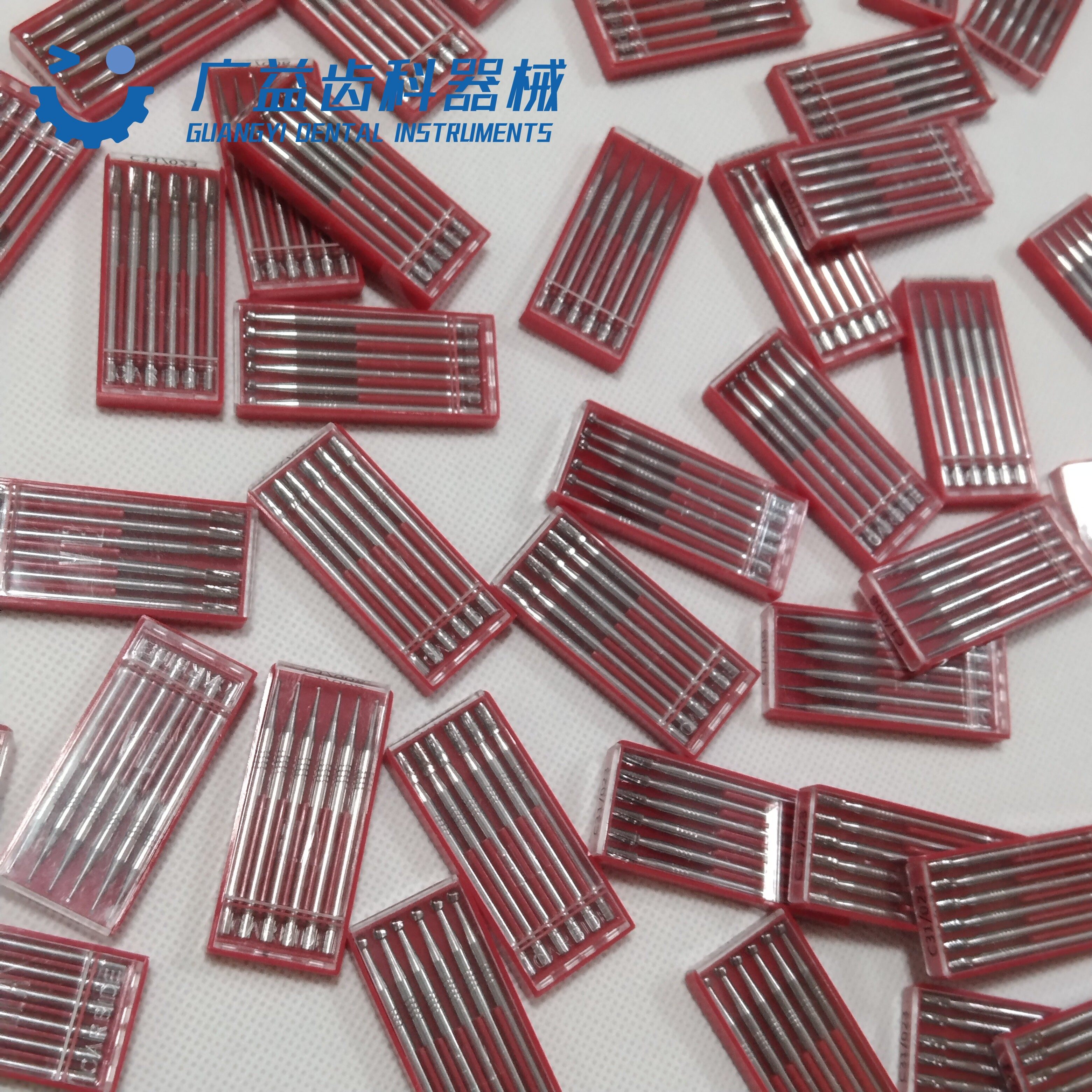 德国进口ELA钨钢车针红盒牙花针依拉裂钻锥柱圆球针波针低速铣刀