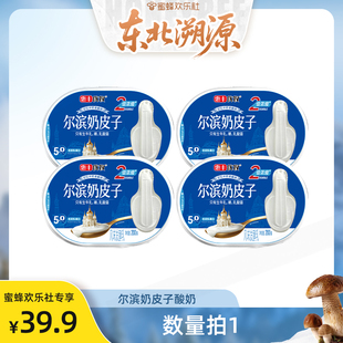 原味酸奶 惠丰优牧尔滨奶皮子200g酸奶盒装 蜜蜂欢乐社