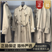 外套 风衣女防雨雪男士 法国撤柜直邮2026秋冬新款 双排扣中长款