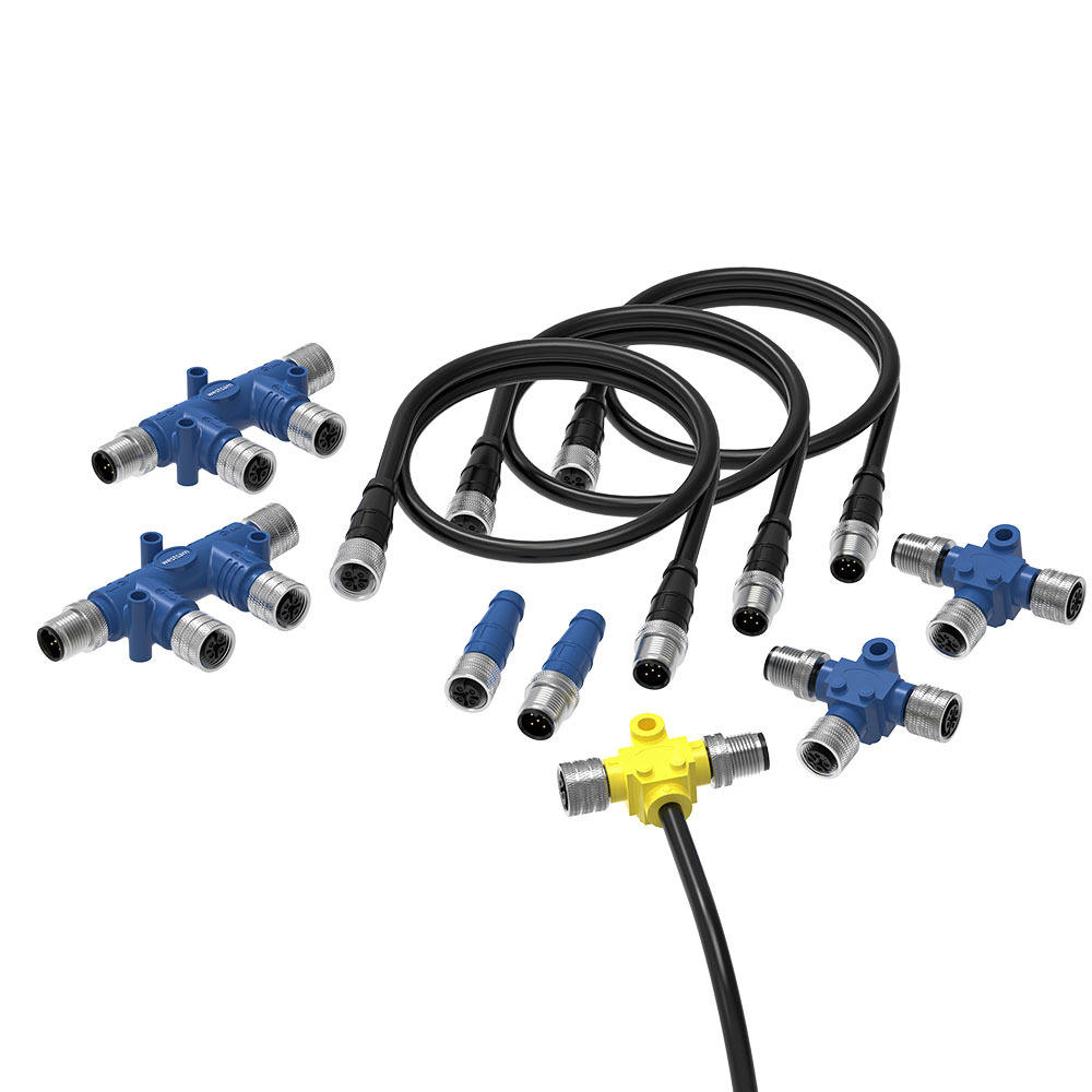 船用防水连接器M12 5P公母对接航空插头-m12-A-5芯NMEA2000接头